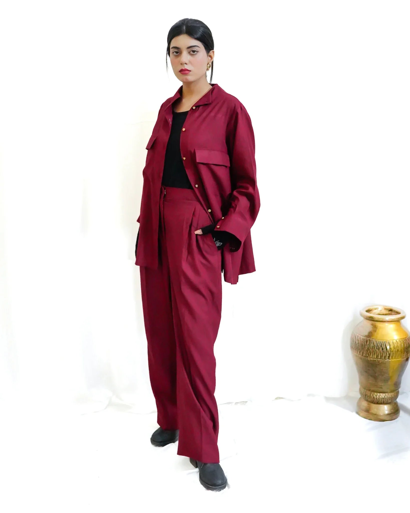 Burgundy Co-ord