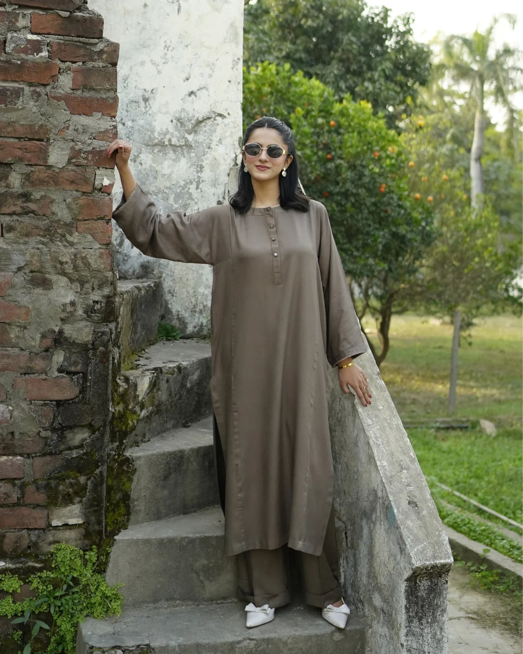 Grey Kurta