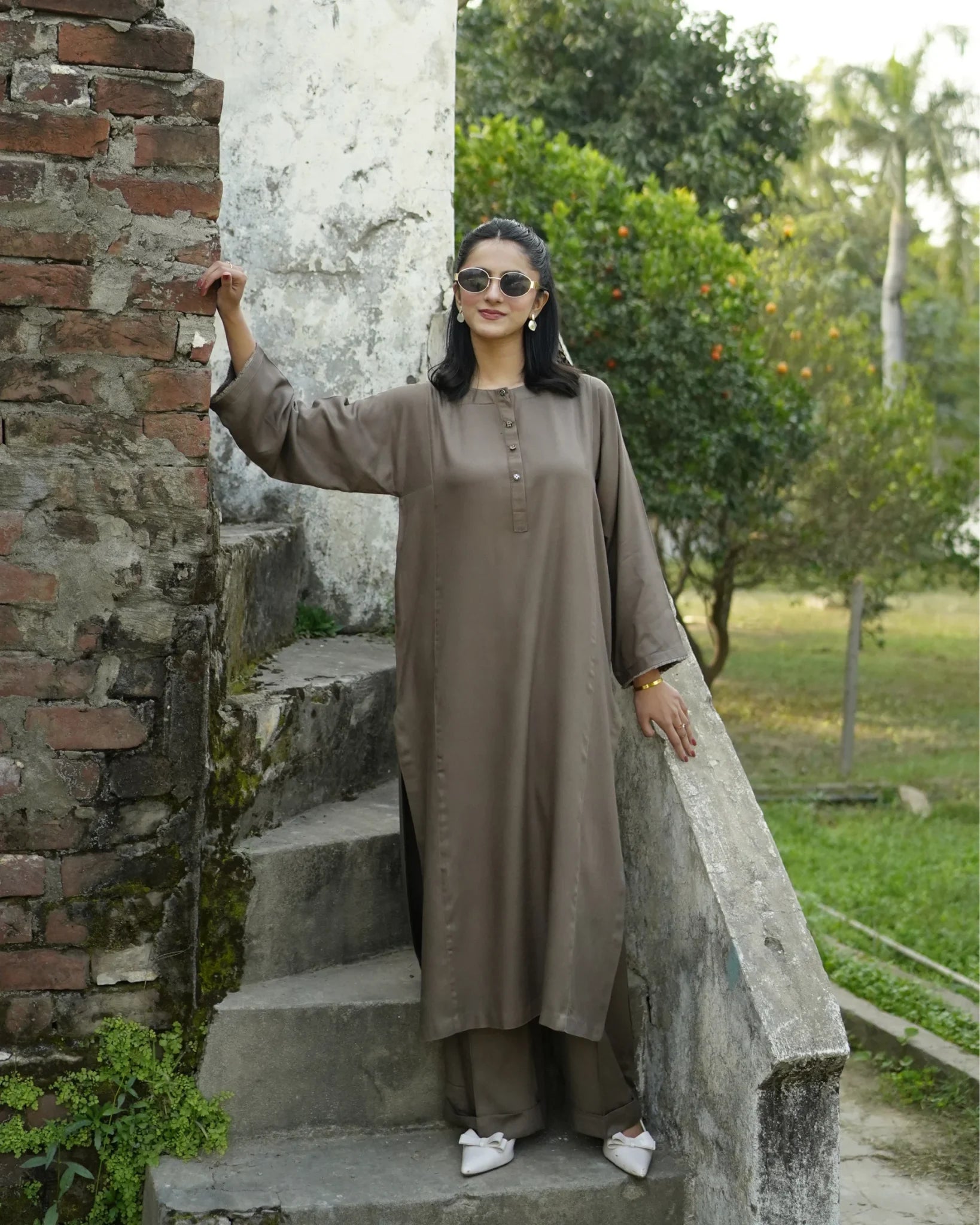 Grey Kurta