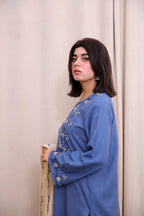 Dusty Slate Blue Three Piece