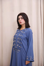 Dusty Slate Blue Three Piece