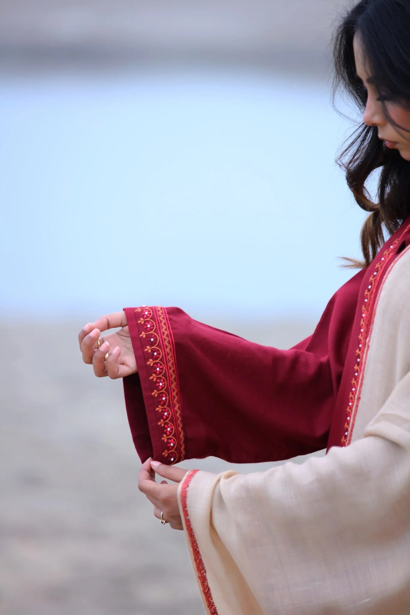Burgundy Wine Three Piece