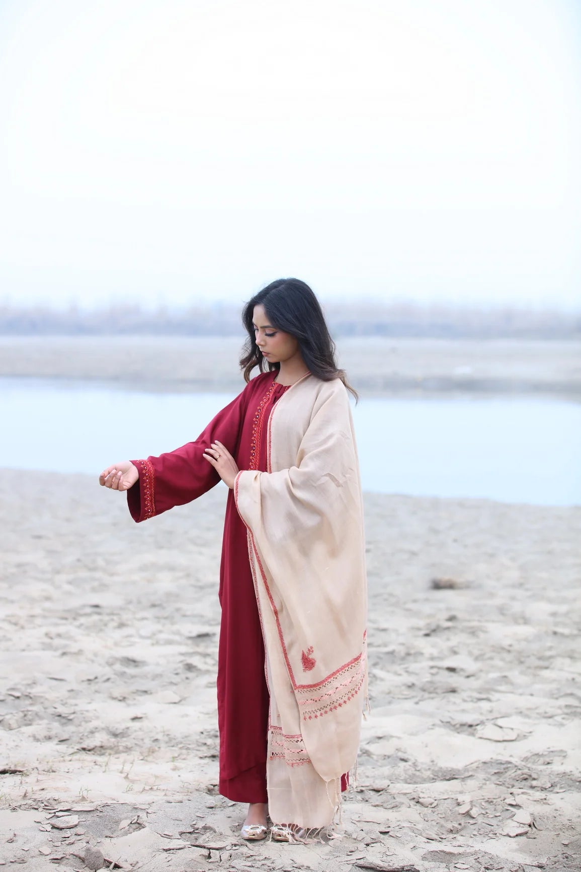 Beige Shawl
