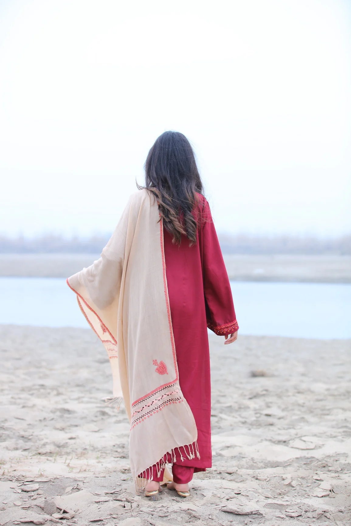 Beige Shawl