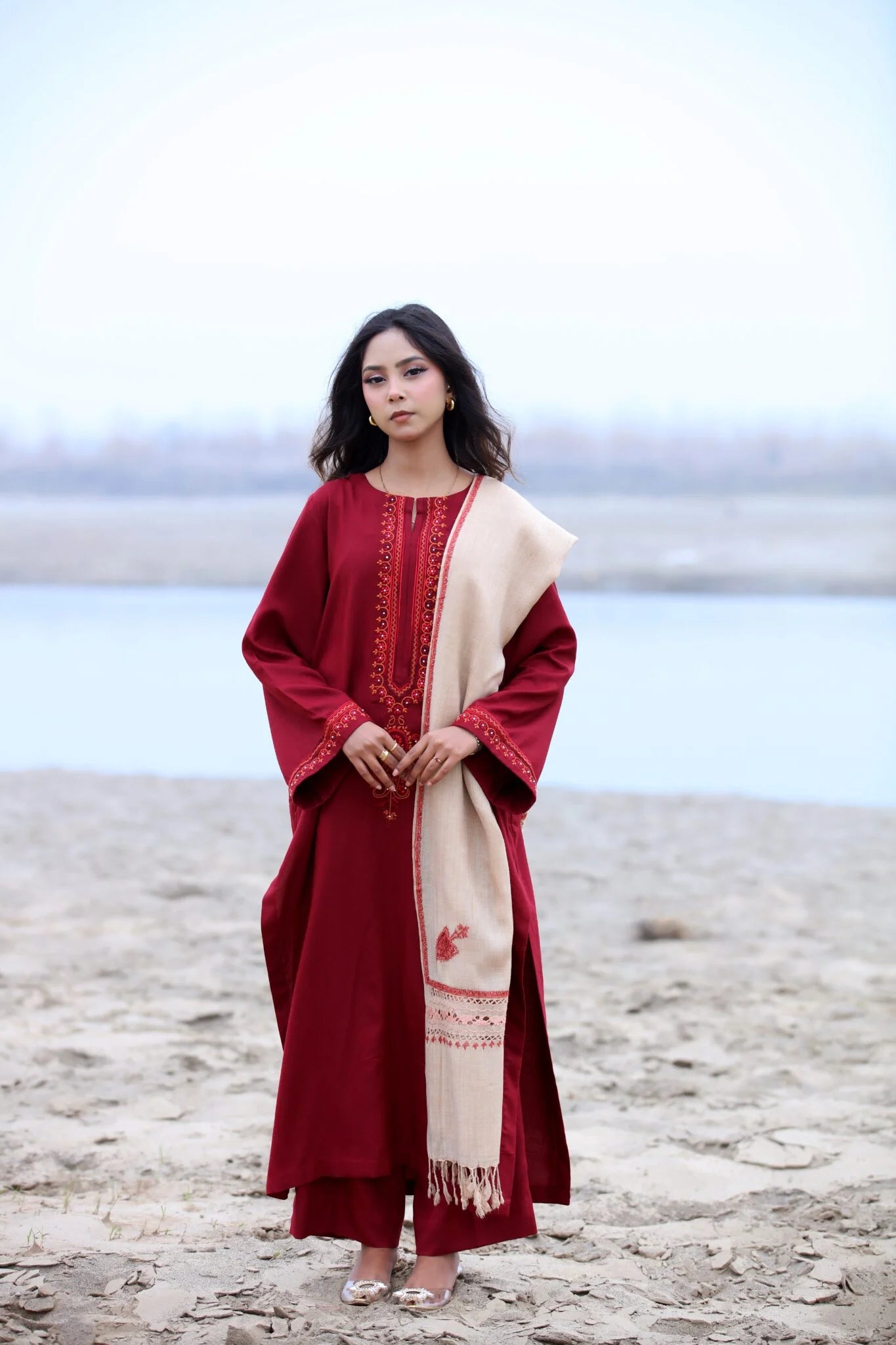 Burgundy Wine Three Piece
