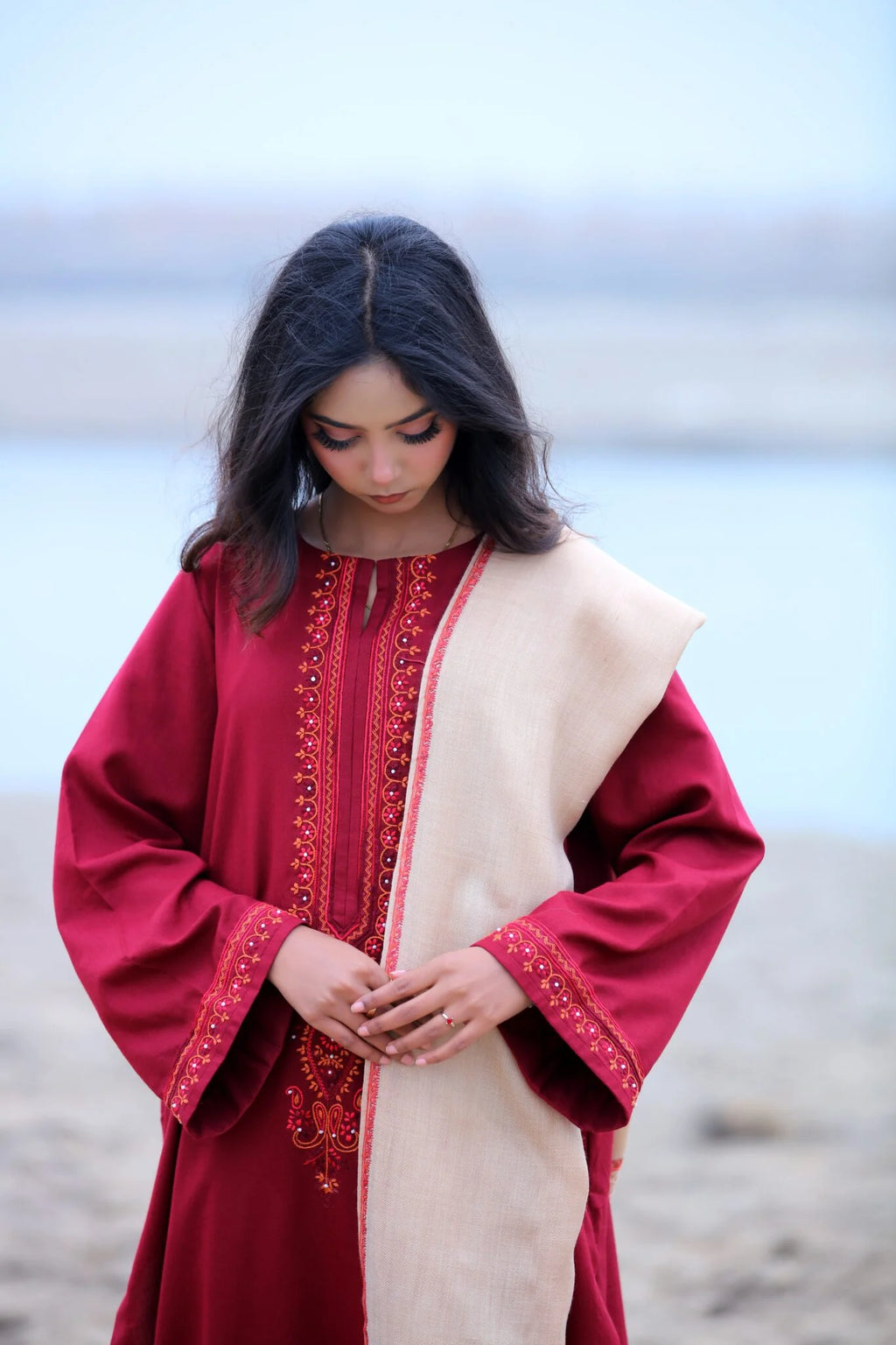 Burgundy Wine Three Piece