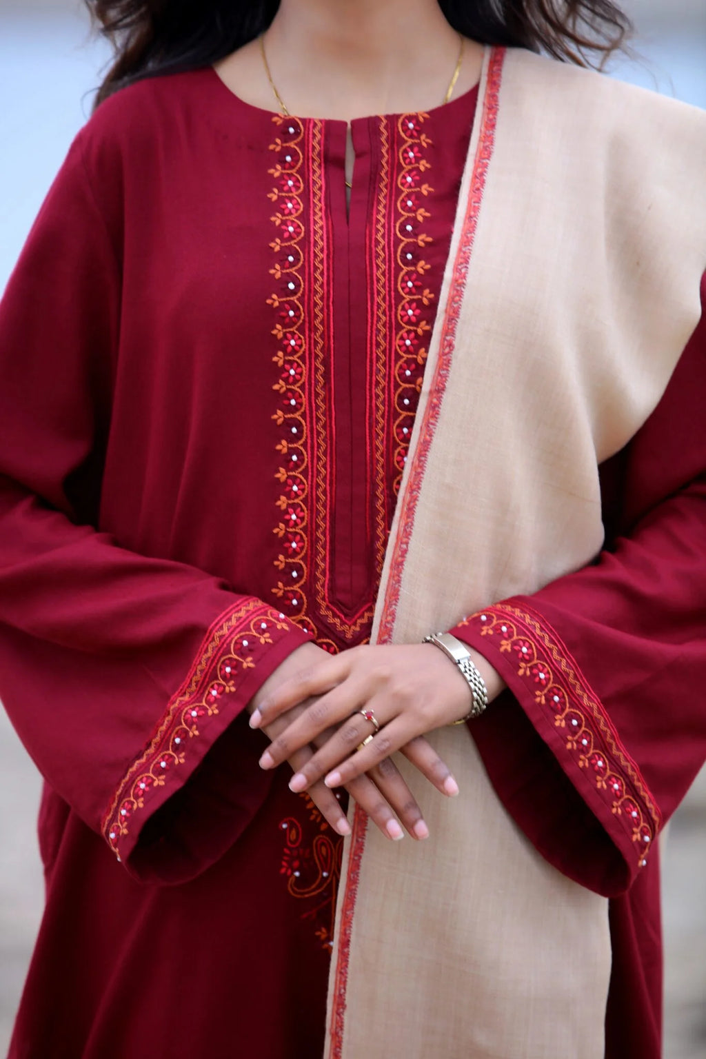 Burgundy Wine Three Piece
