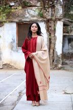 Burgundy Wine Three Piece