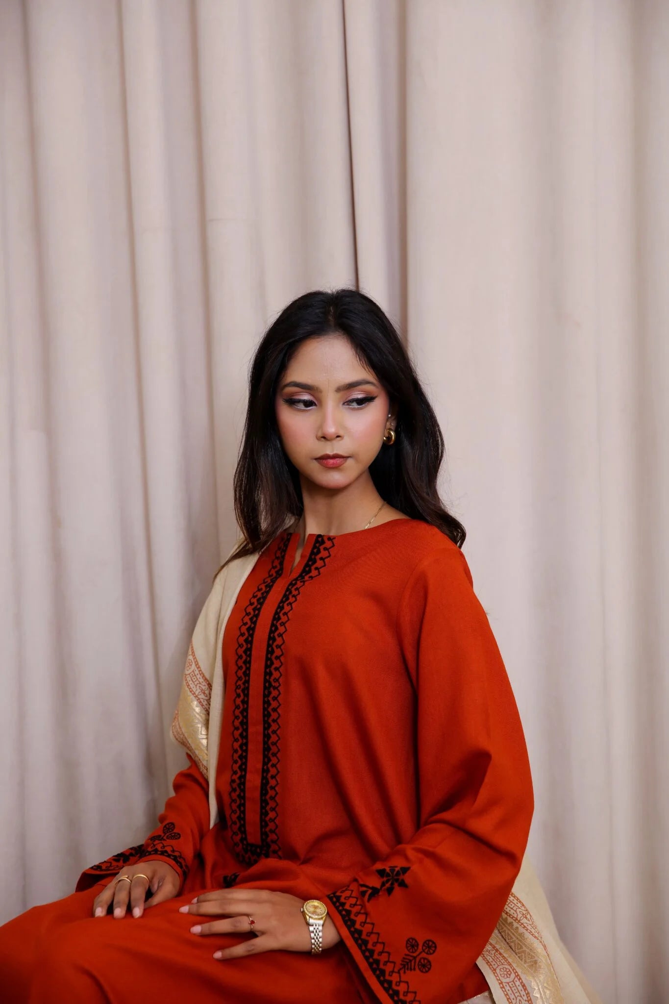 Rust Three Piece