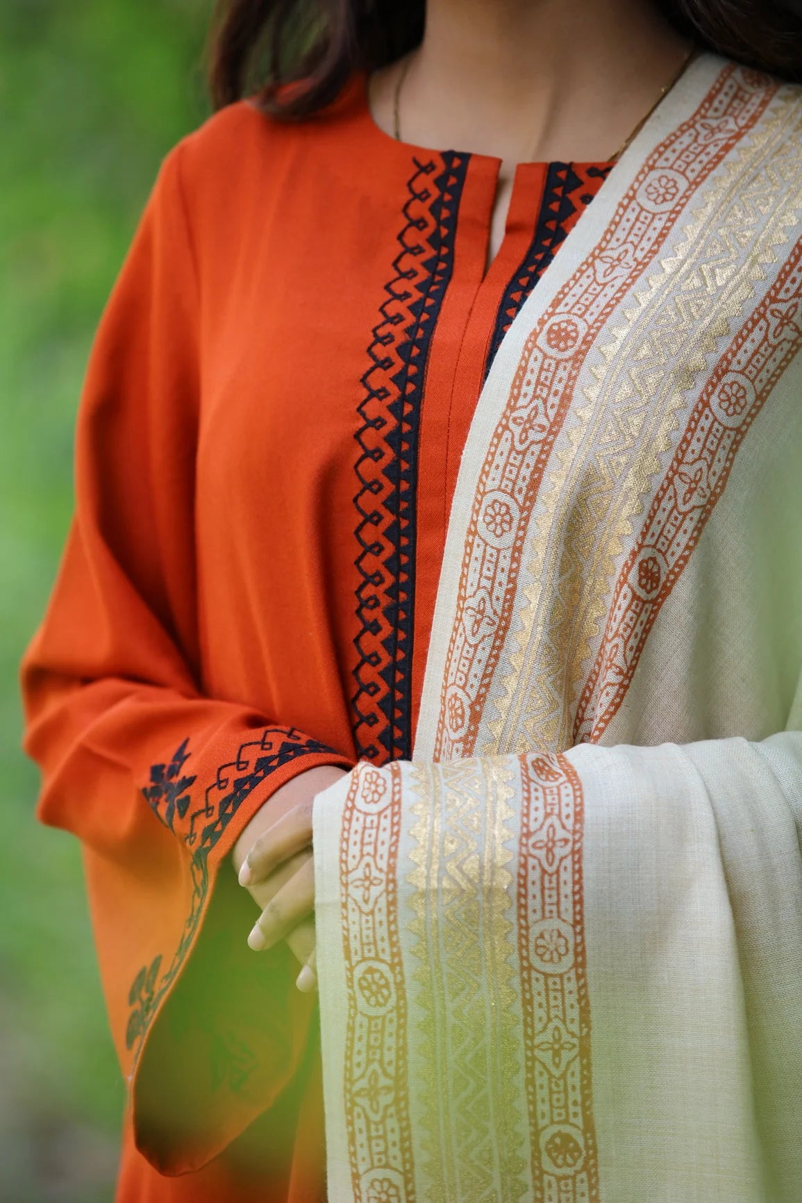 Rust Three Piece