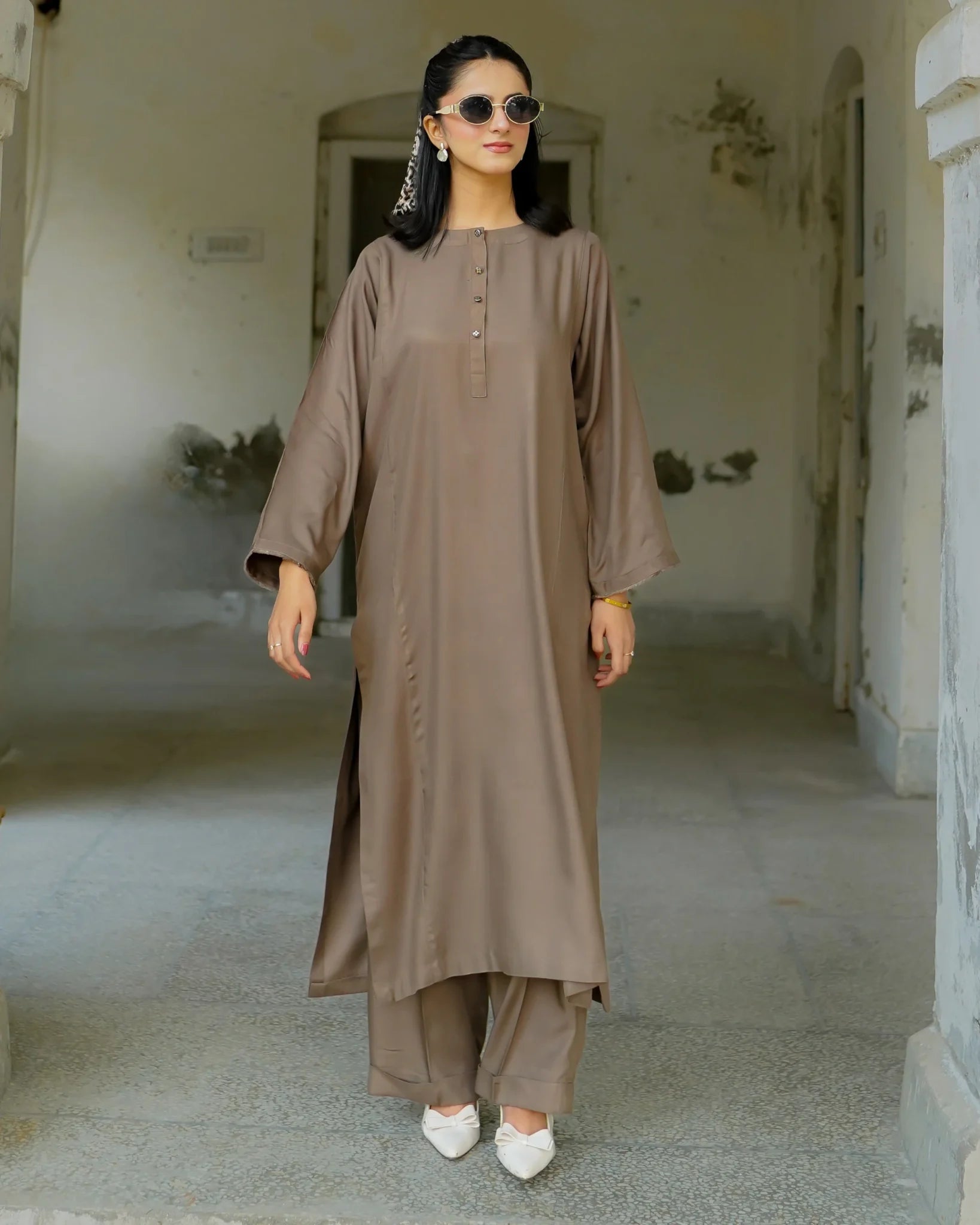 Grey Kurta