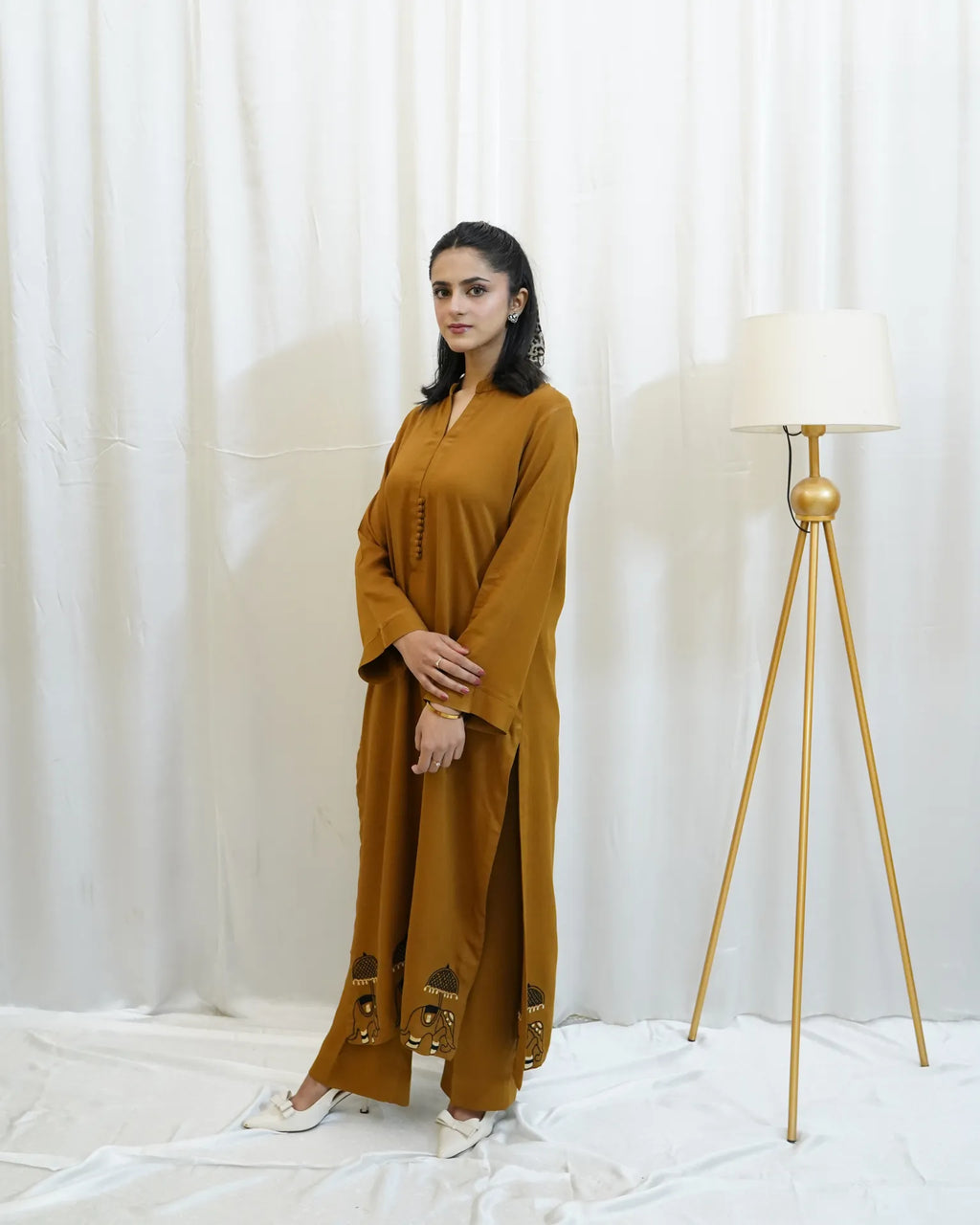 Mustard Three Piece