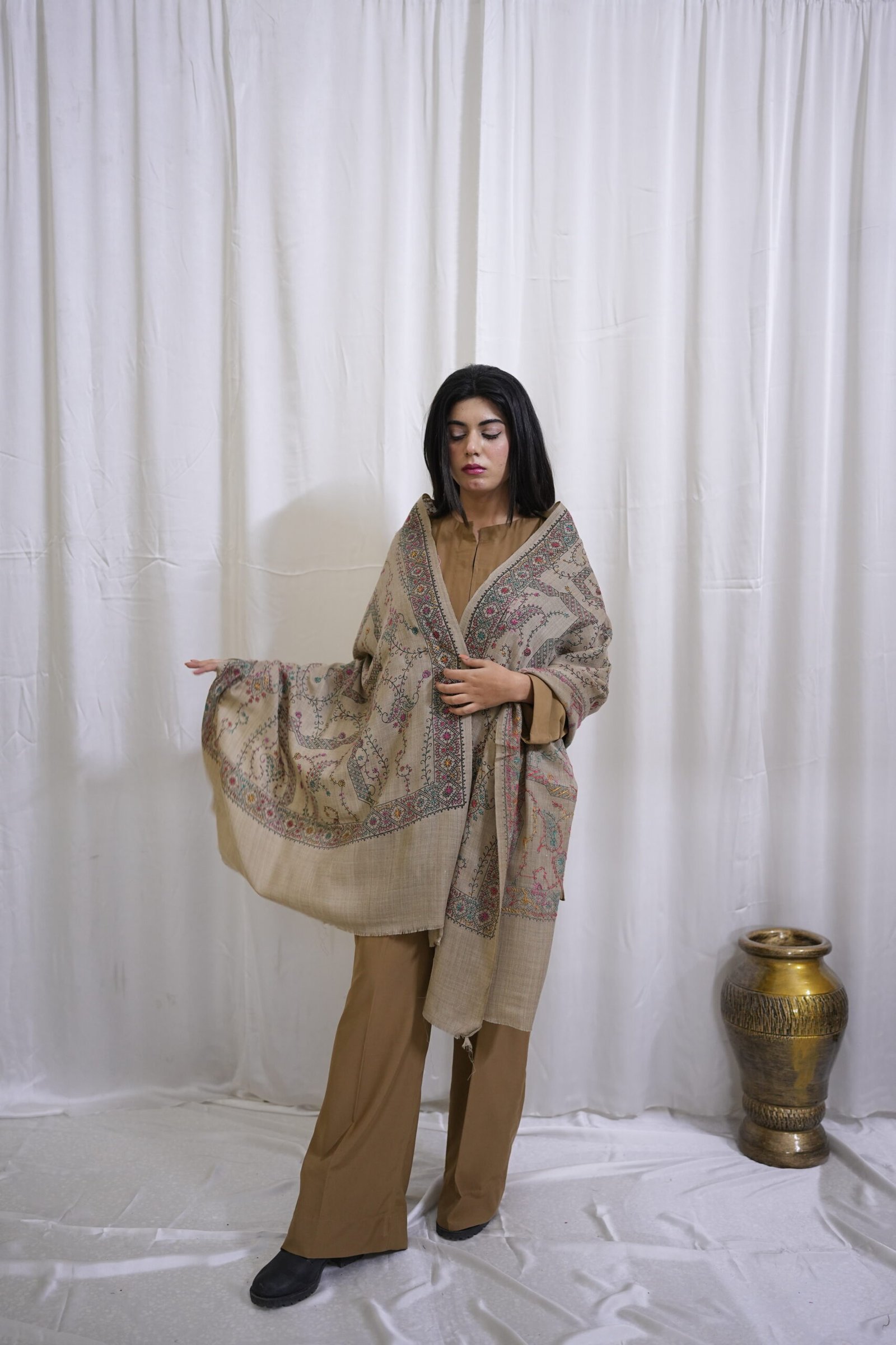 Taupe Shawl - Image 2