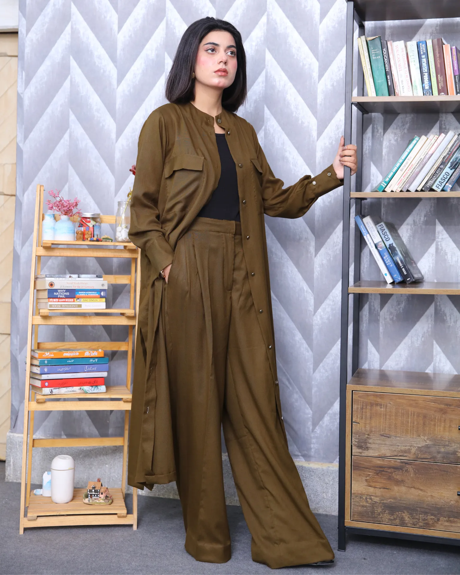 Olive Green Co-ord - Image 2