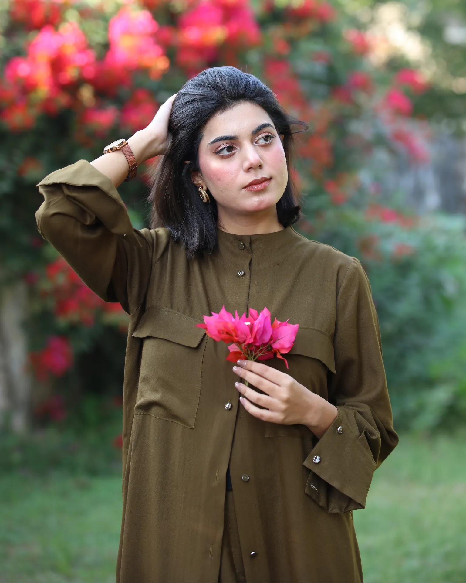 Olive Green Co-ord - Image 8